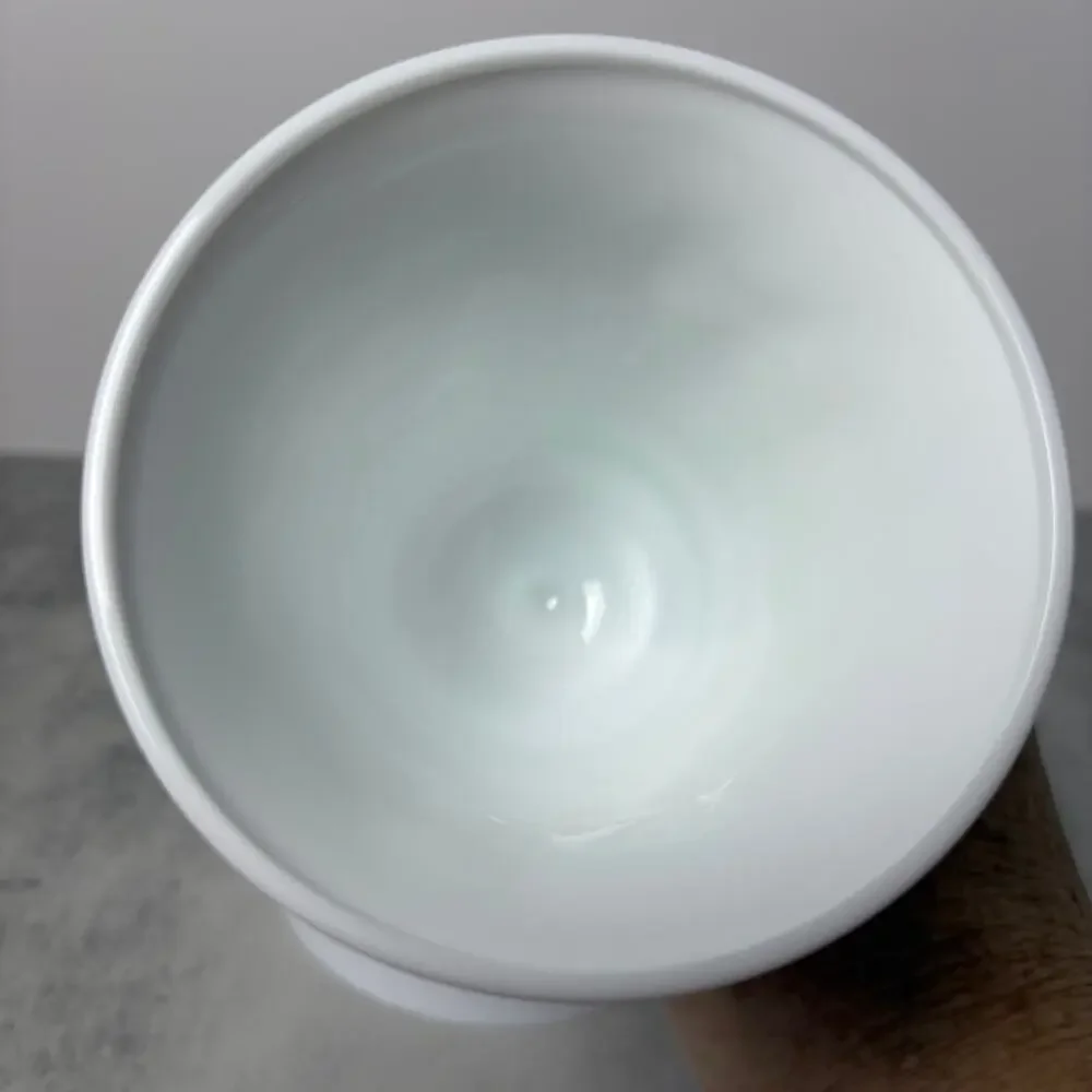 Vintage Indiana Glass Colony Harvest Grape White Milk Glass Goblet 5.25